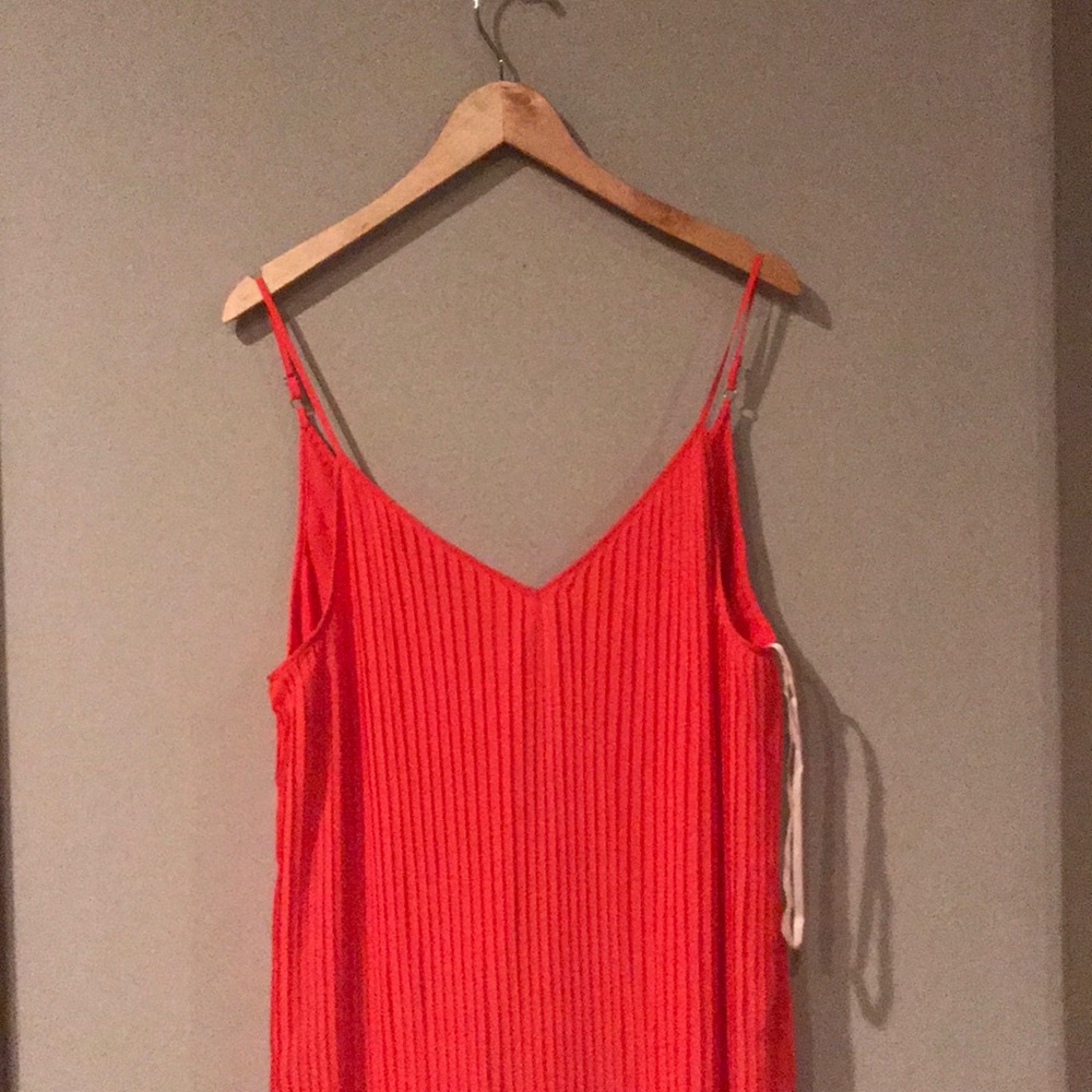 BCBGeneration Spaghetti Strap Crinkle Dress